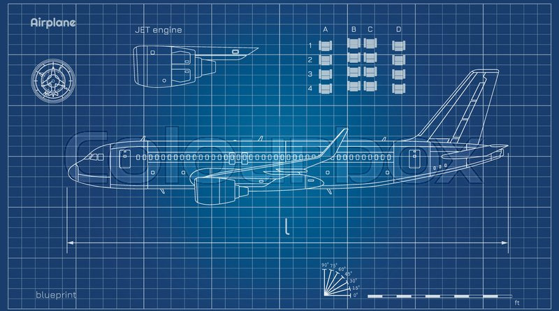 Commercial Aircraft Blueprint